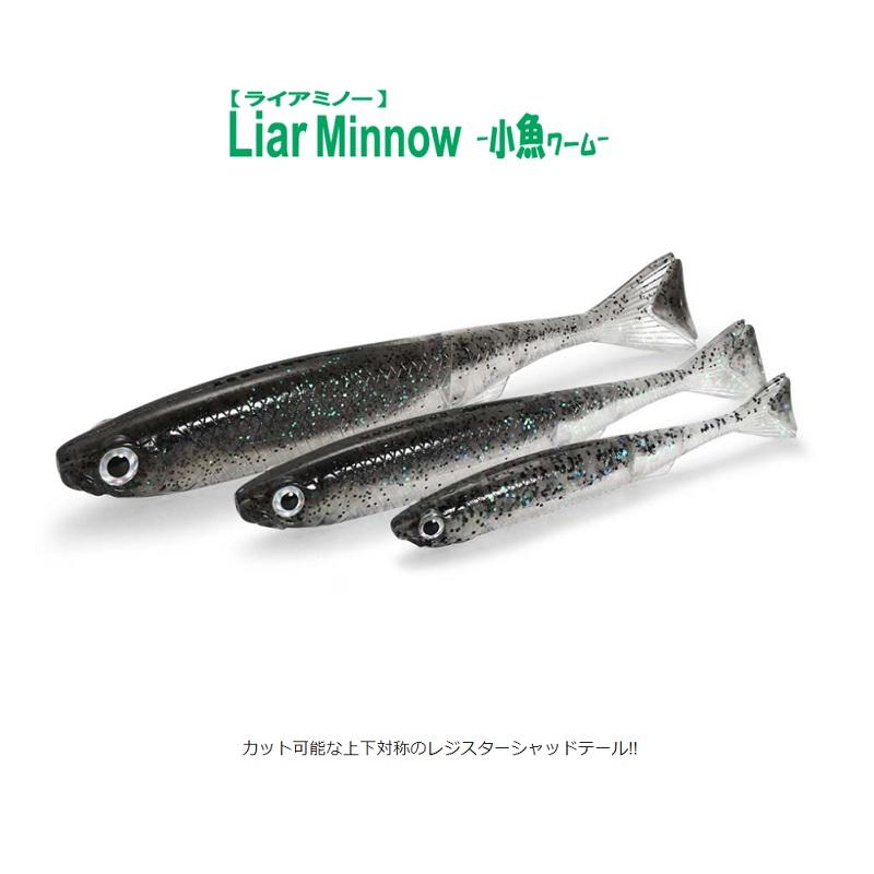 一誠 ライアミノー 3インチ(小魚ワーム) #73 AKシャッド(シルバー