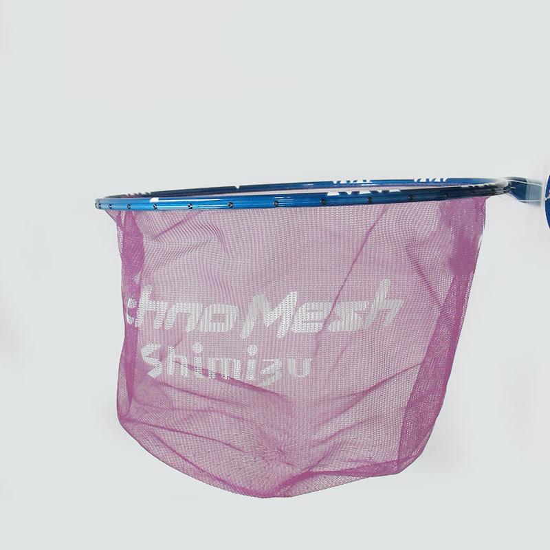 シミズ　鮎タモ テクノメッシュ TT ハード 39cm パープルCA / 鮎釣り 鮎ダモ 素ダモ