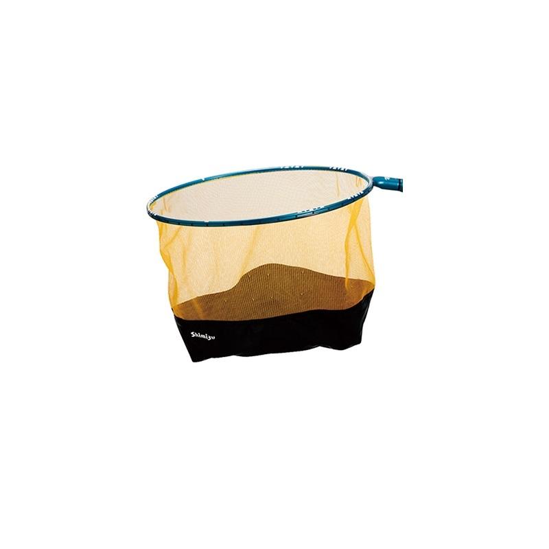 シミズ　鮎タモ テクノメッシュ TTF ソフト 39cm ゴールドCA / 鮎釣り 鮎ダモ 袋ダモ