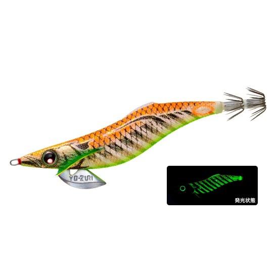 デュエル アオリーq フィンエース 3 5号 夜光ゴールドオレンジ 濁リ潮マスター エギング エギ