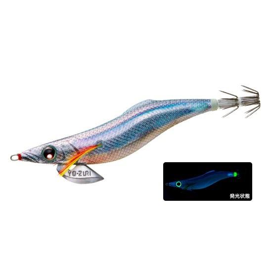 DUEL デュエル アオリーQ フィンエース 3.5号 ブルー夜光リアル