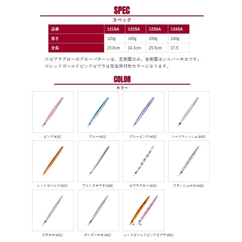 シャウト 123SA スライドアクター 200g #51 レッドゴールドピンク 