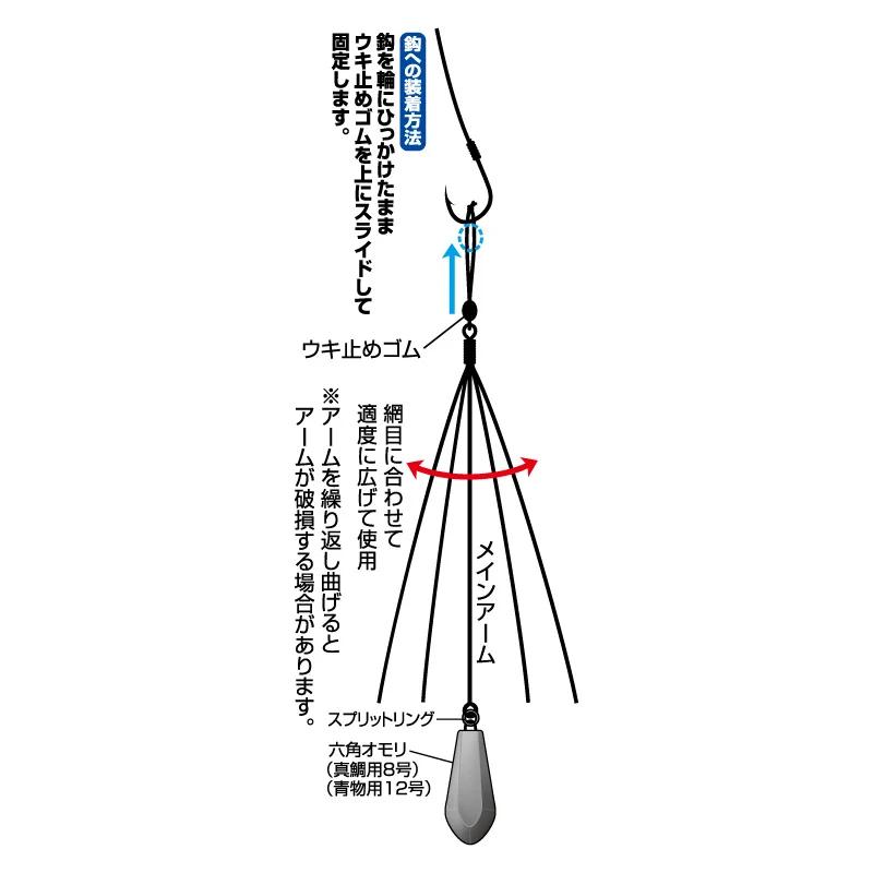 ササメ CAJ10 海上釣堀 スピード棚取りオモリ 12号(青物用) : 釣具の