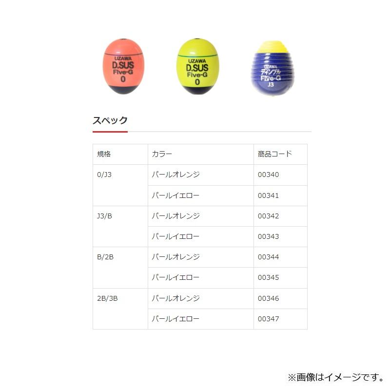 キザクラ 00344 UZAWA D.SUS Five-Gセット B パールオレンジ : 釣具の