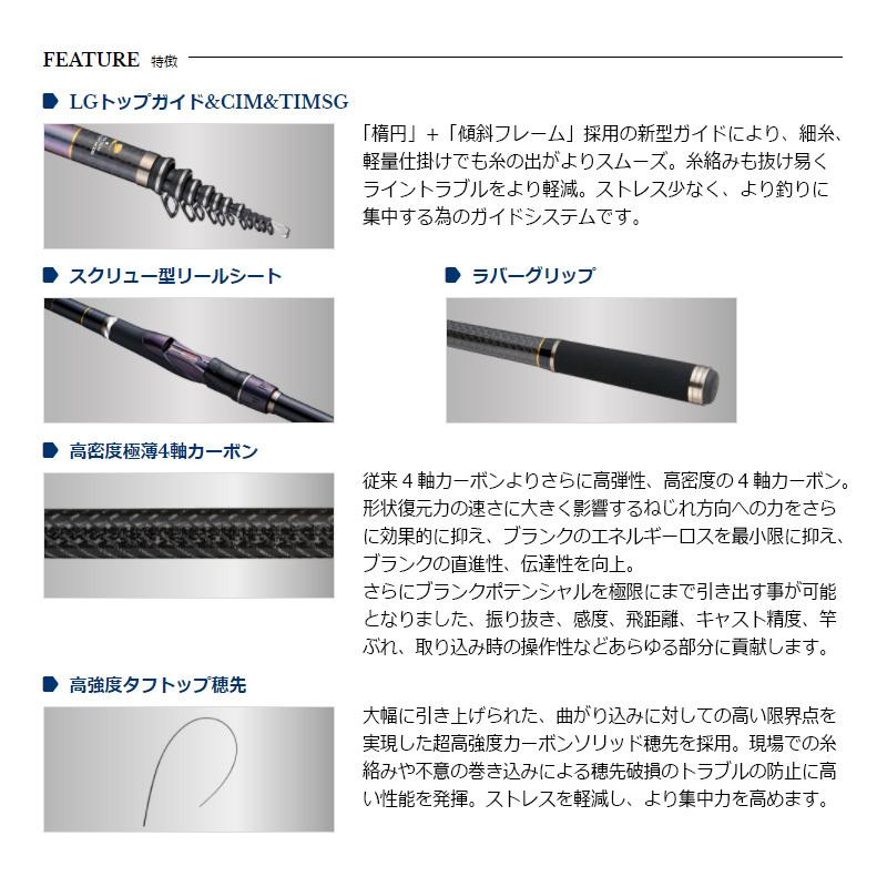 宇崎日新 ZEROSUM X4 継承 1.25号 530 / ゼロサム磯 磯竿 : 釣具のFTO