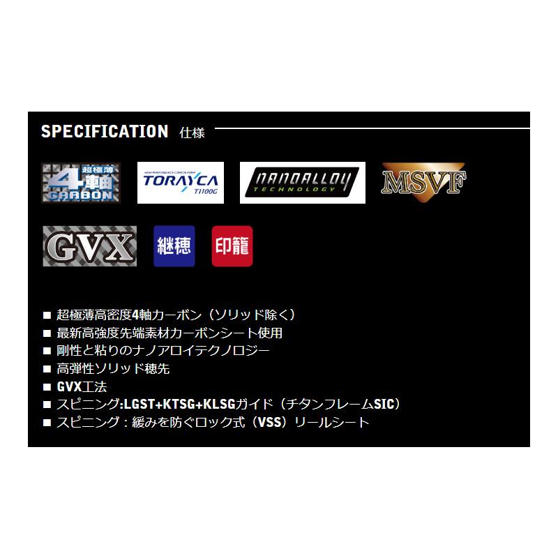 宇崎日新 BLACK JAGUAR 漢気 BJOS-607MH6.7 : 釣具のFTO - 通販