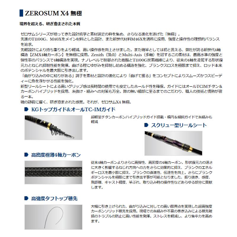 宇崎日新 ゼロサム X4 無極 1.25号 5305 : 釣具のFTO - 通販 - Yahoo