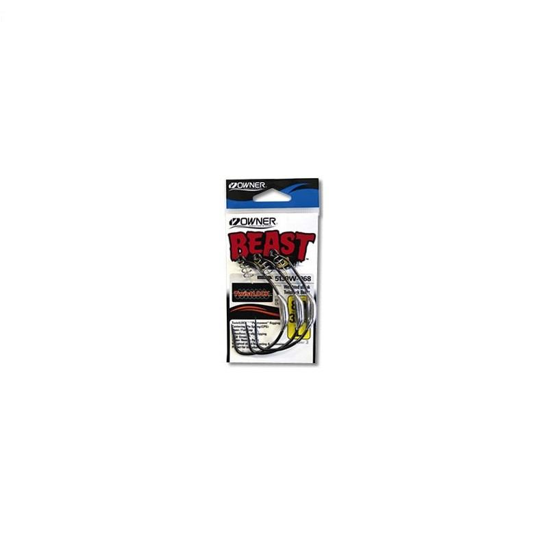 オーナー ウェイテッドツイストロックビースト 6/0-1/4oz 6/0 : 釣具の