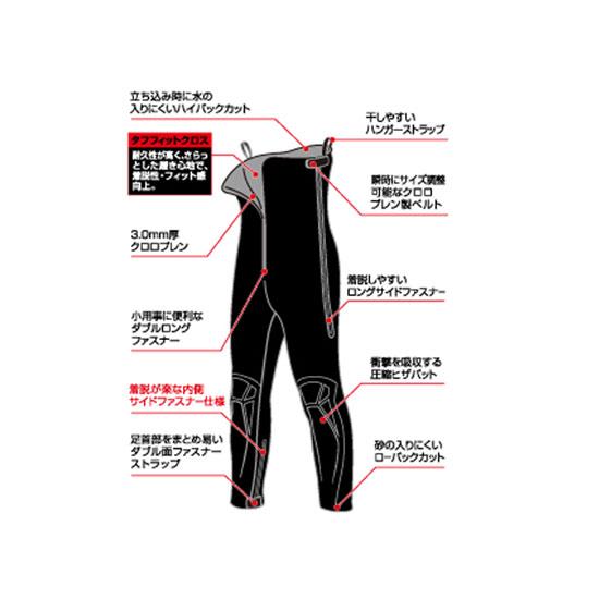 Daiwa 鮎タイツ クイックタイツ　ブラック DAIWA（ダイワ） クイックタイツ ブラック MB : 釣具のFTO - 通販