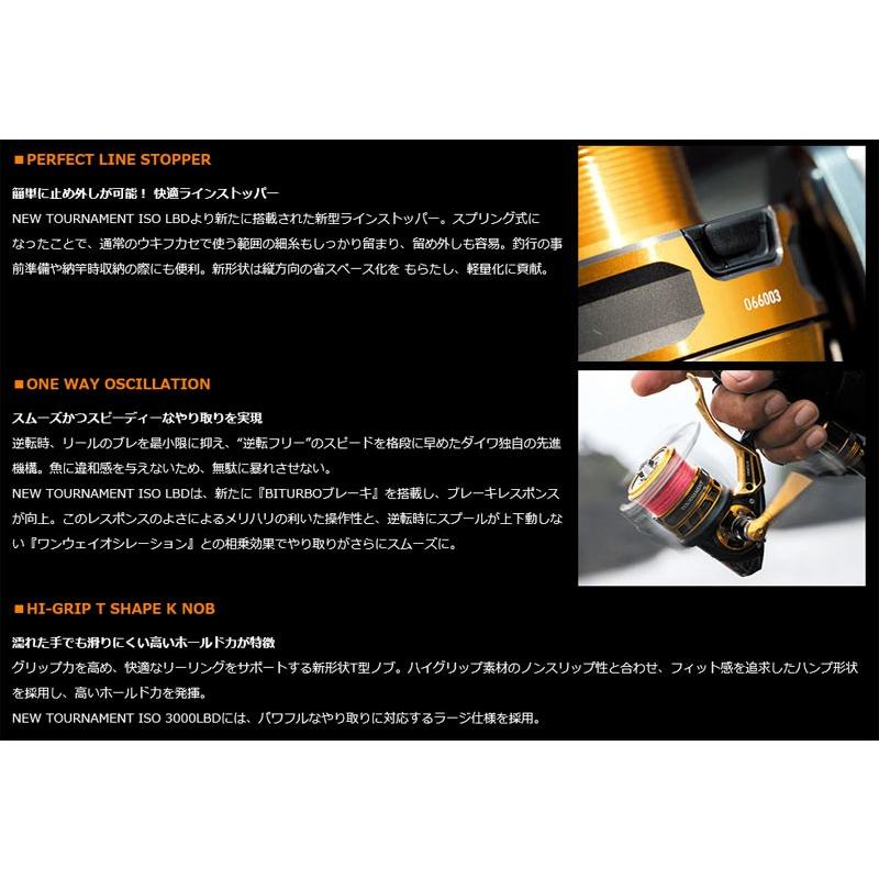 DAIWA（ダイワ） 18トーナメント ISO 3000SH-LBD (磯釣り レバー