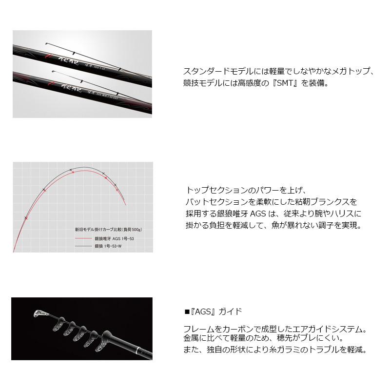 DAIWA（ダイワ） 銀狼唯牙AGS 1号-53 : 釣具のFTO - 通販
