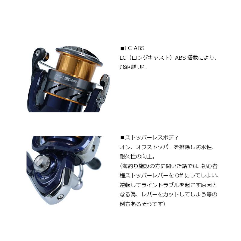DAIWA（ダイワ） クレスト LT 3000-C / スピニングリール : 釣具のFTO