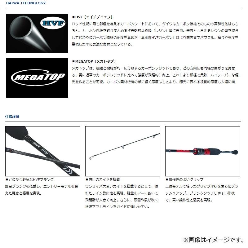 DAIWA（ダイワ） 月下美人 AJING 55UL-S・R / アジング ロッド ライト