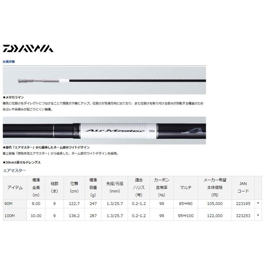 DAIWA（ダイワ） エアマスター 100M / 渓流竿 本流竿 ヤマメ アマゴ