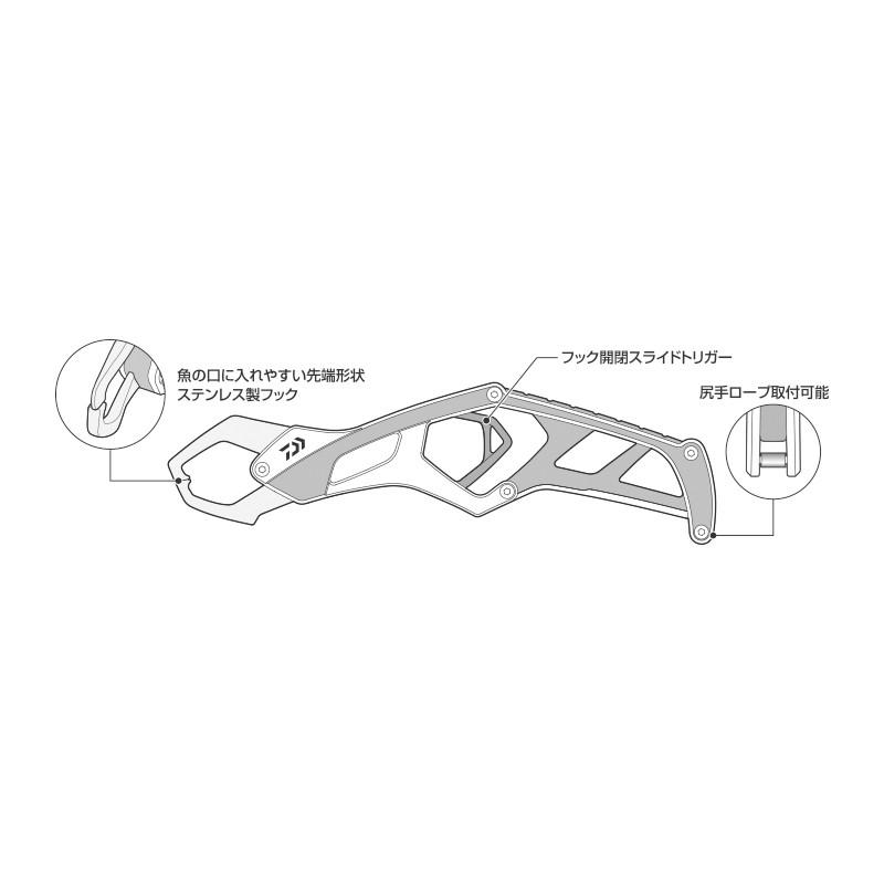 DAIWA（ダイワ） フィッシュグリップ ST225 ゴールド / 魚つかみ