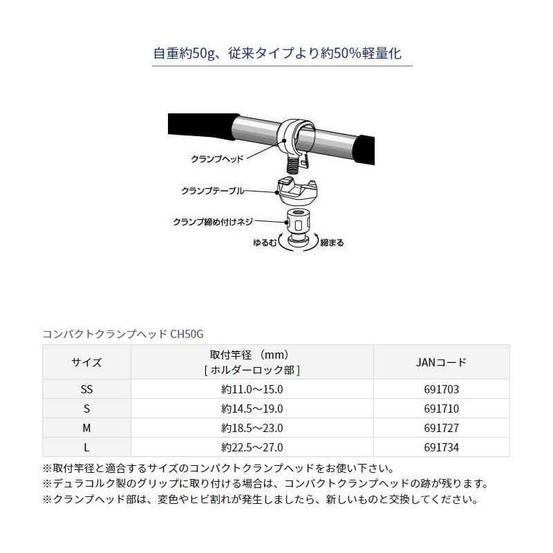 DAIWA（ダイワ） コンパクトクランプヘッドCH50G SS : 釣具のFTO