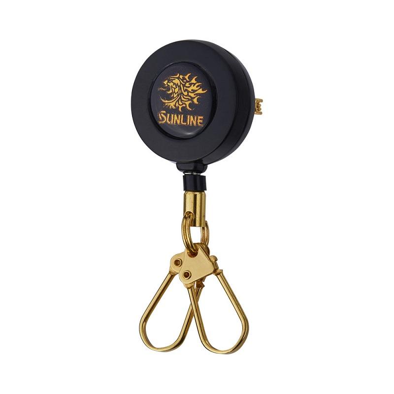 サンライン SAP-1027 ピンオンリール Wスナップ ブラック : 釣具のFTO