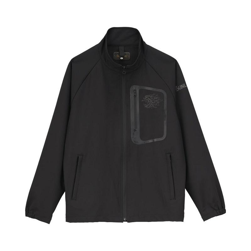 サンライン SUW-02211 撥水DRYフルジップブルゾン M ブラック 