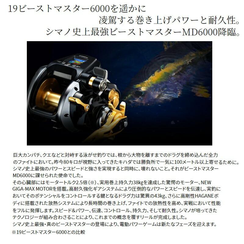 シマノ（SHIMANO） 22ビーストマスターMD 6000 : 釣具のFTO - 通販