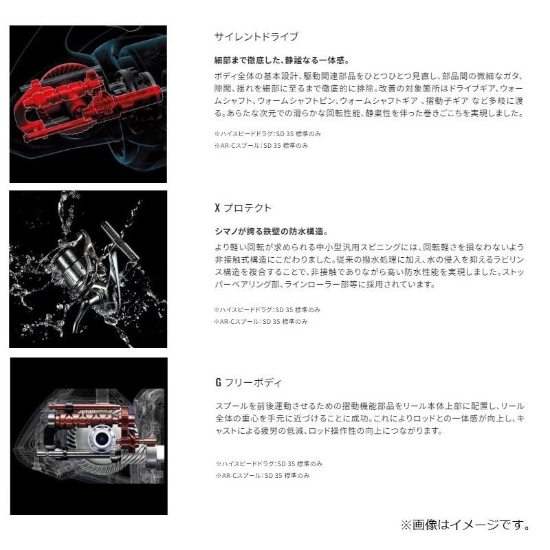 シマノ（SHIMANO） 24フリーゲン35 細 / 投げ リール : 釣具のFTO