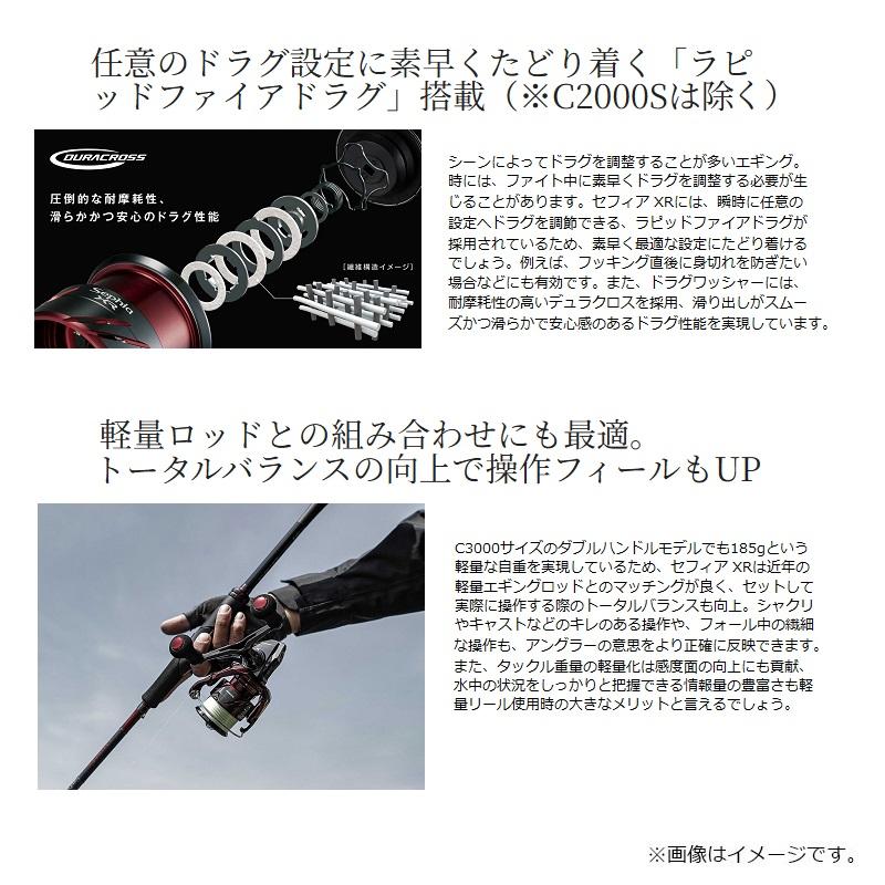 シマノ（SHIMANO） 25セフィアXR C3000SDHHG / エギング リール ダブル