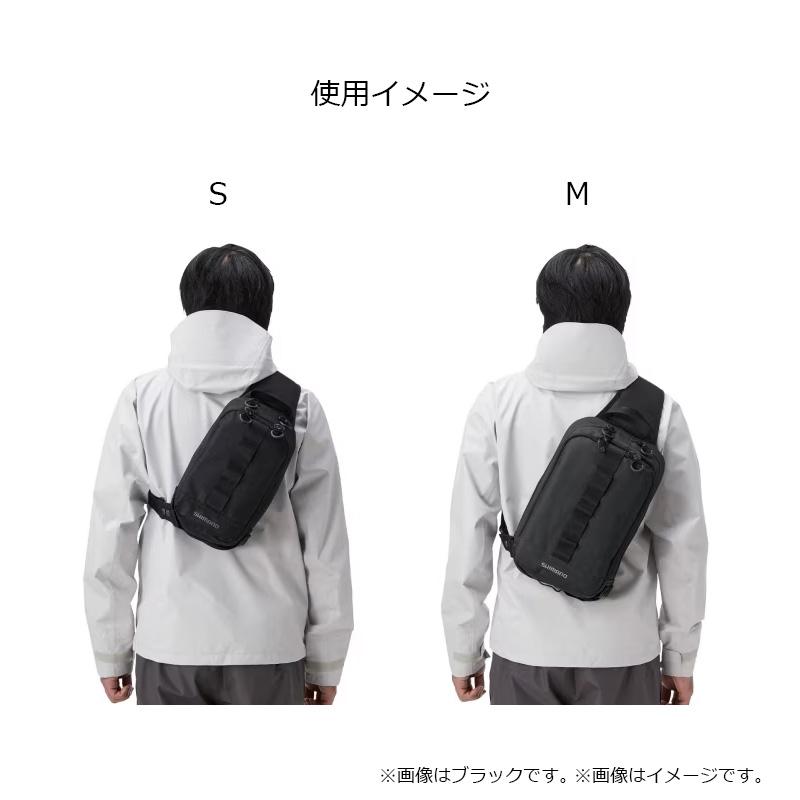 シマノ（SHIMANO） BS-025T スリングショルダーバッグ M ブラック カモ