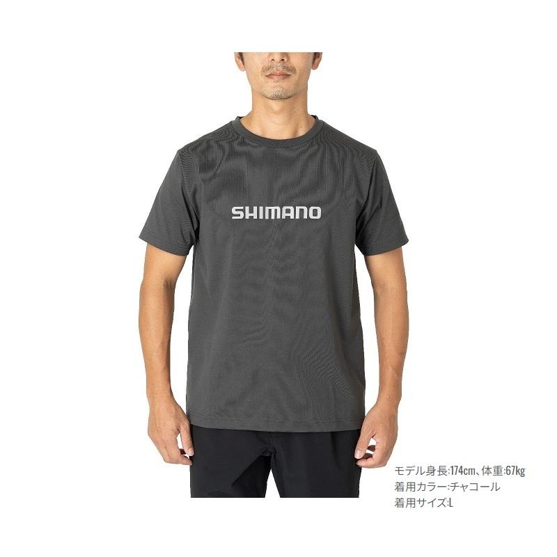 シマノ　SH-021W ドライロゴTシャツ ショートスリーブ M インショアブルー｜yfto｜02