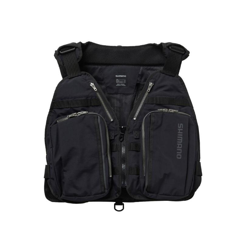 シマノ（SHIMANO） VE-041X 鮎ゲーム ベスト 2XL ブラック 鮎ライト