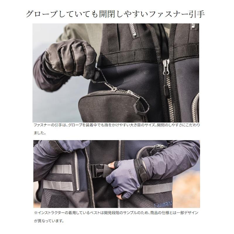 シマノ（SHIMANO） VF-229X ロックショアタフベスト ブラック フリー