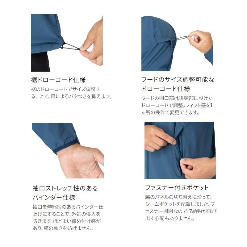 シマノ（SHIMANO） WJ-020W テックフーディー L インショアブルー