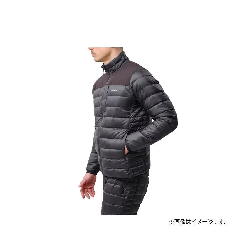 SHIMANO WJ-012Xテックダウンジャケットブラック L 1度のみ着用