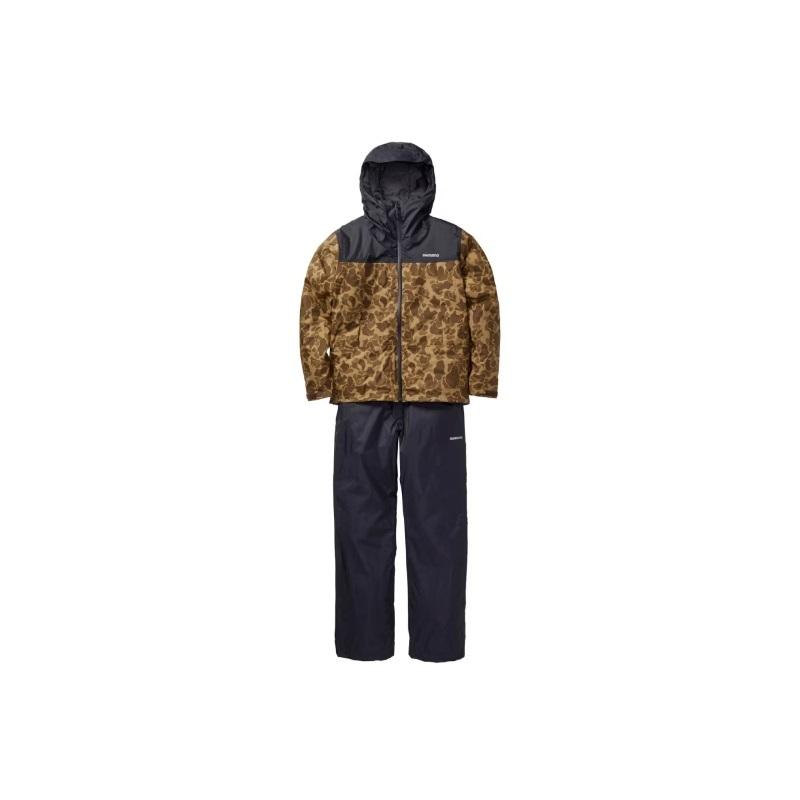 シマノ RB-057X ベーシックインサレーション レインスーツ 01 2XL ブラウンダックカモ シマノ（SHIMANO） RB-057X ベーシックインサレーション レインスーツ