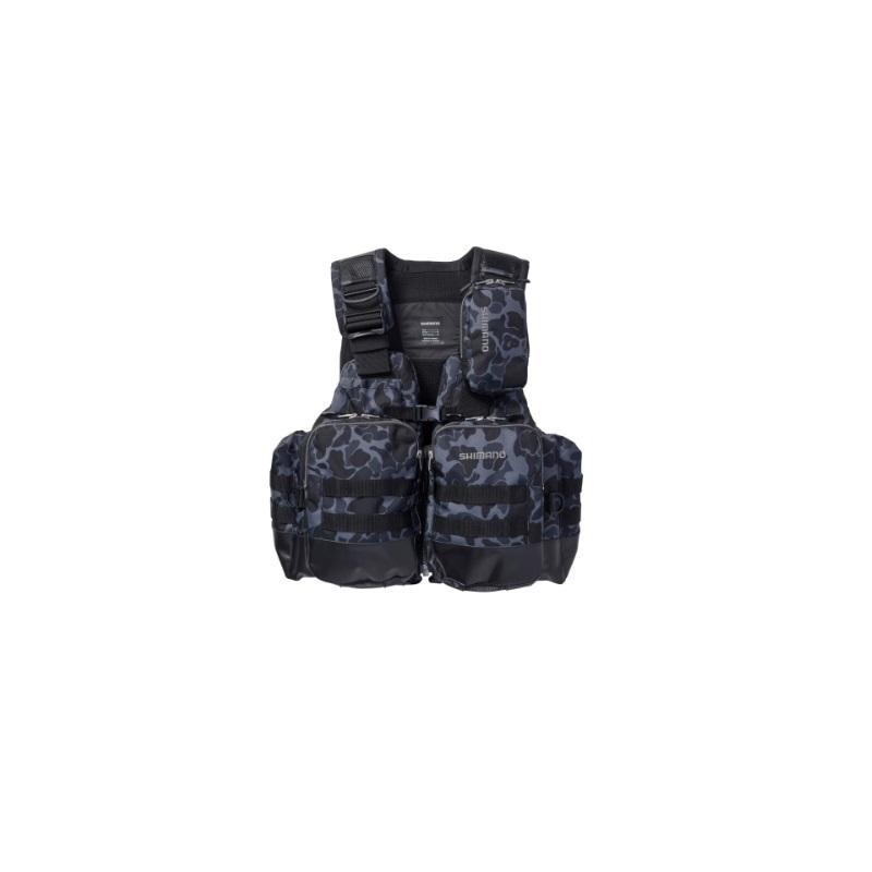 シマノ（SHIMANO） VF-274W アクトゲームベスト M ブラックダックカモ