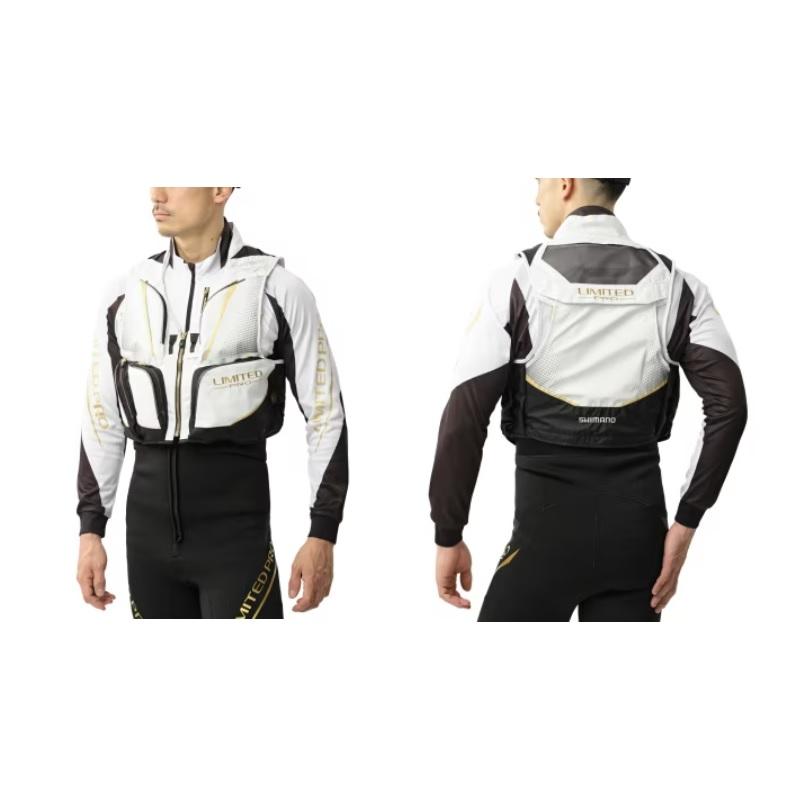 シマノ（SHIMANO） VE-560Y リミテッ ドプロ2WAYベスト 2XL ホワイト