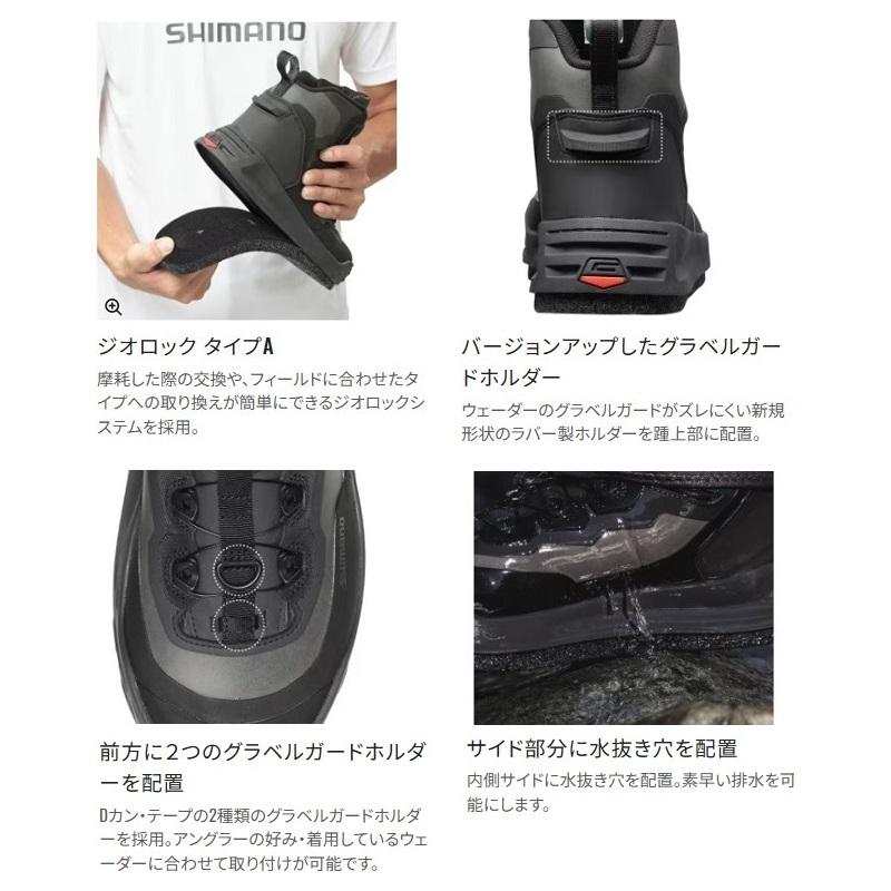 シマノ　FS-240Y ジオロックウェーディングシューズ プロ カットフェルト 270 ダークグレー_7