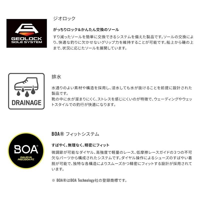 シマノ　FS-240Y ジオロックウェーディングシューズ プロ カットフェルト 270 ダークグレー_8