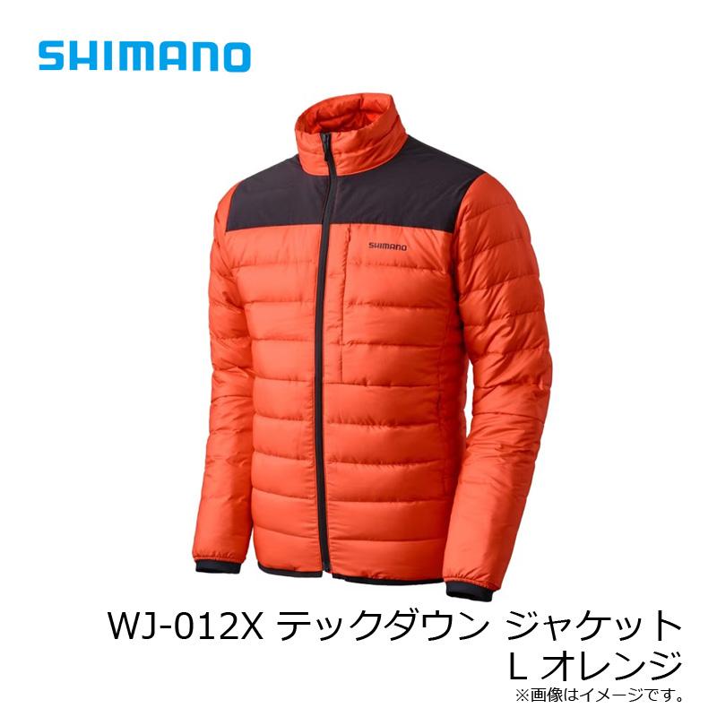 シマノ（SHIMANO） WJ-012X テックダウン ジャケット L オレンジ【釣り