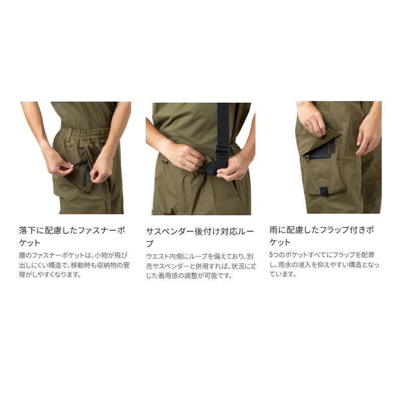 シマノ　RA-024Z ESレインパンツ 03 M ブラック