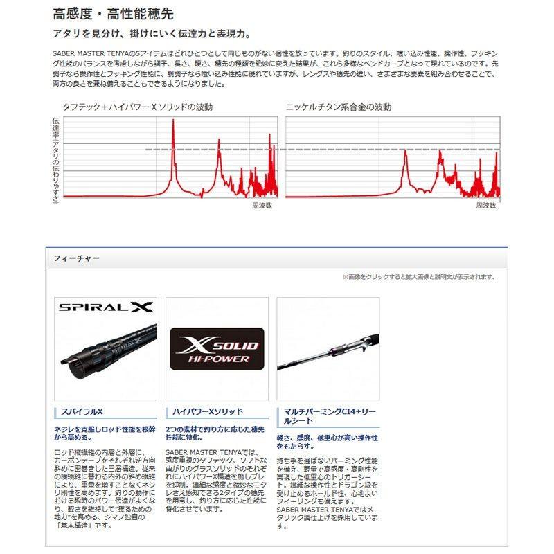 シマノ太刀魚テンヤ SABER MASTER SS TENYA 91H160 - ロッド シマノ太刀魚テンヤ SABER MASTER SS TENYA 91H160 - ロッド