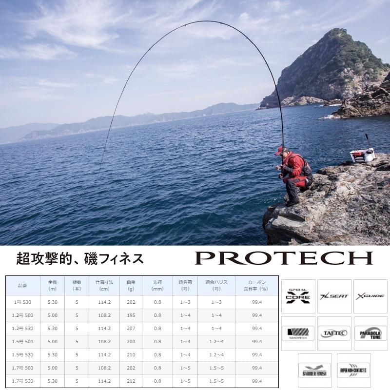 未使用】シマノ18 プロテック 1.7号500磯竿防波堤竿