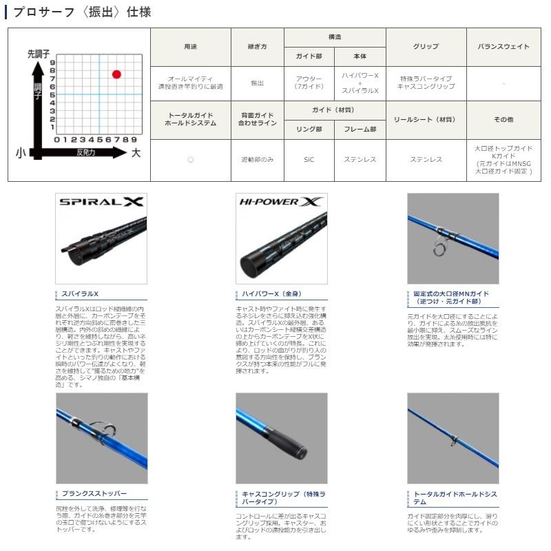 シマノ（SHIMANO） プロサーフ（振出） 415EX-T : 釣具のFTO - 通販
