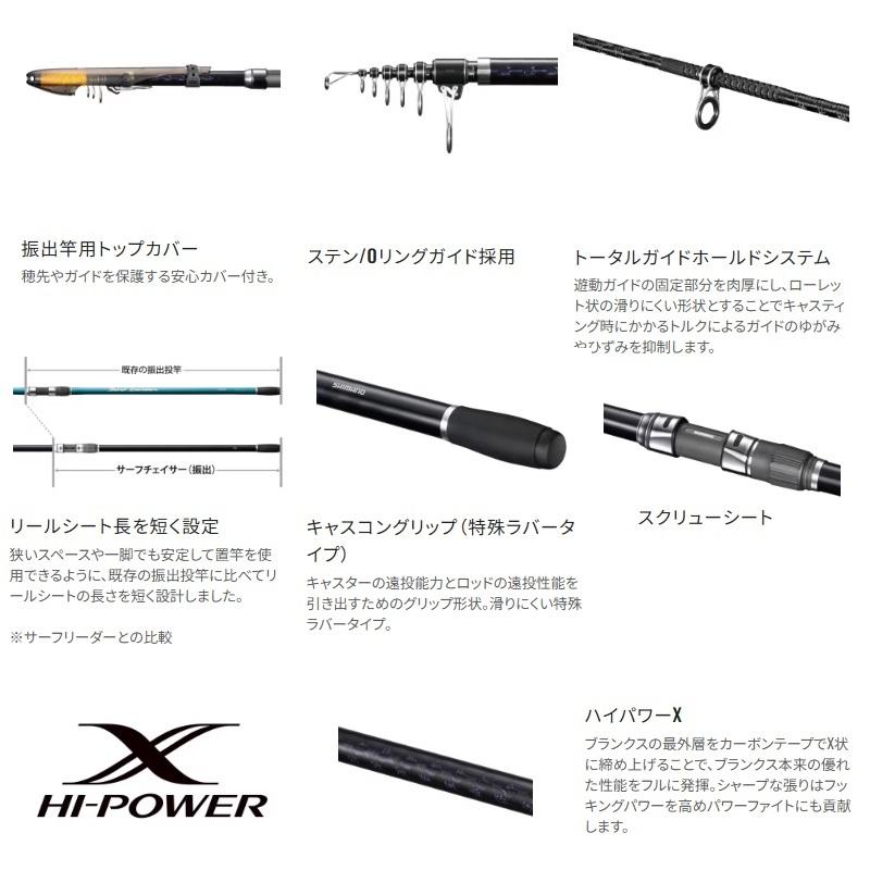 シマノ（SHIMANO） 25サーフチェイサー テレスコピック 33-450T / 投げ