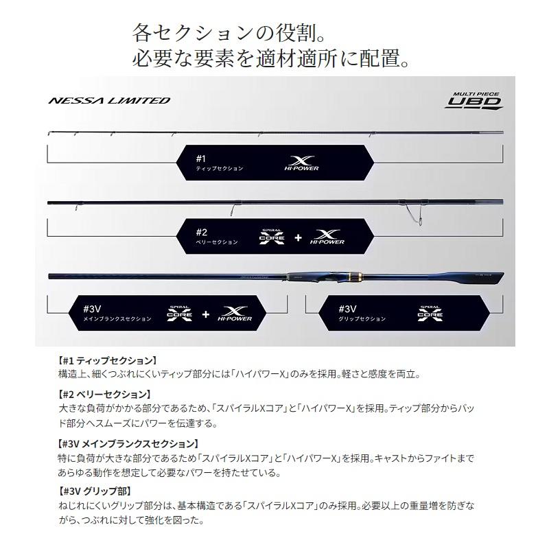 シマノ 23 ネッサリミテッド S110MH+ / 熱砂 ヒラメ フラット 