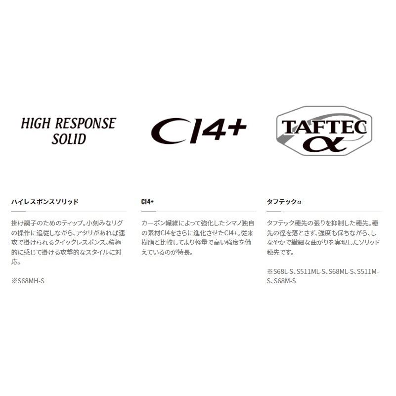 シマノ（SHIMANO） 18 セフィア CI4+ ティップエギング S68M-S / エギ