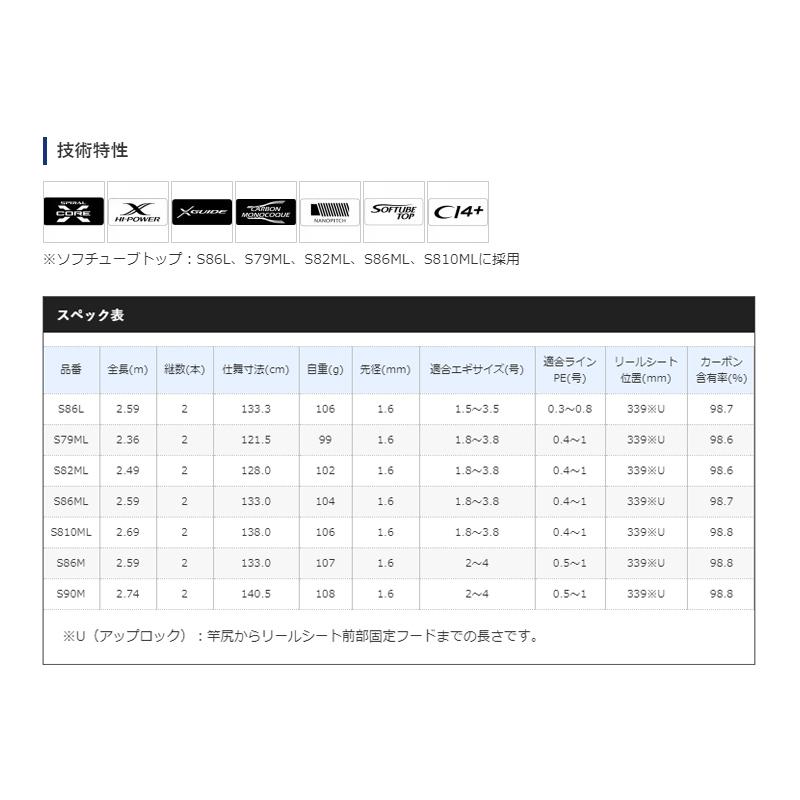 シマノ　20 セフィア エクスチューン S810ML 