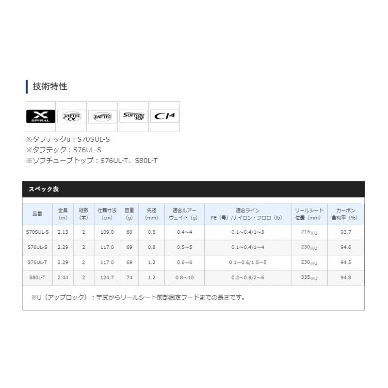 シマノ（SHIMANO） ソアレ TT S70SUL-S : 釣具のFTO - 通販 - Yahoo