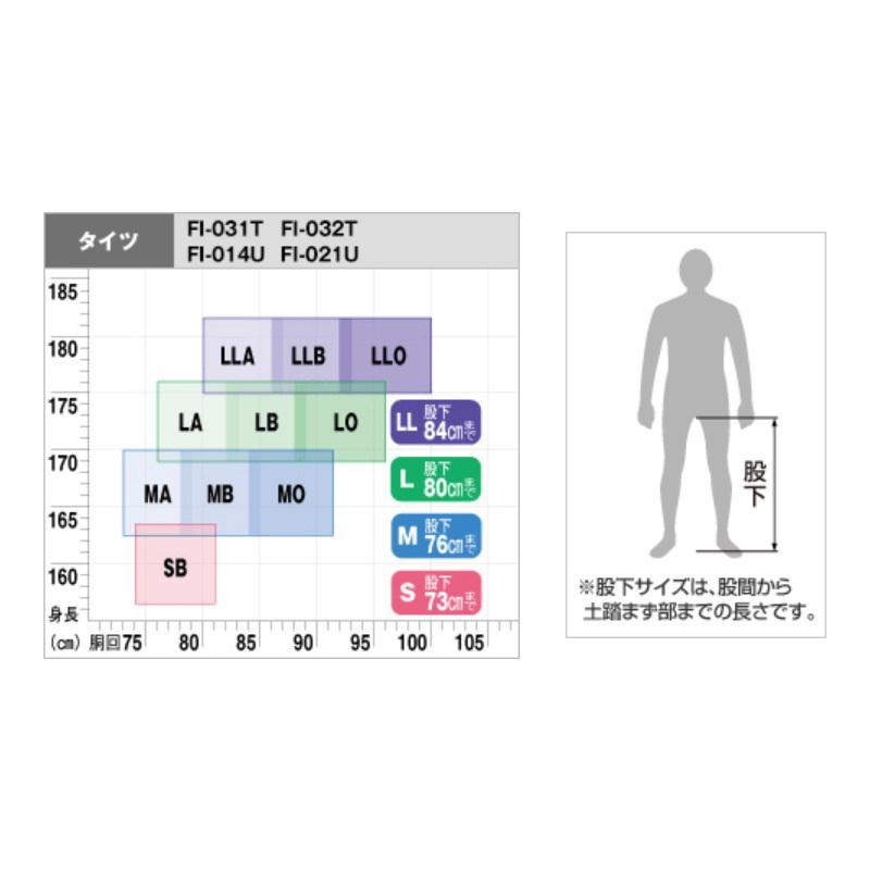 シマノ シマノ FI-021U ブラックパールフィット鮎タイツ 2.5mm