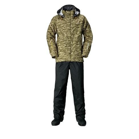 未使用級✨シマノ レインウェア RA-027Q DS ベーシックスーツ カーキL シマノ（SHIMANO） RA-027Q DSベーシックスーツ L カーキパシフィック