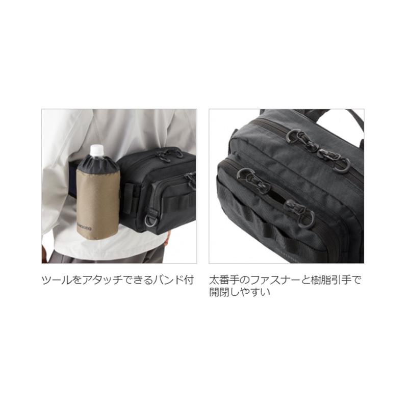シマノ（SHIMANO） BW-021T ヒップバッグ ブラック M : 釣具のFTO