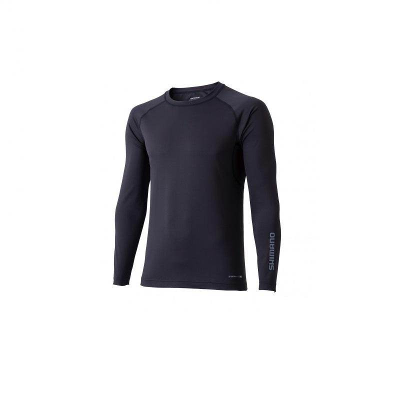 シマノ　IN-091U SUN PROTECTION・COOL ロングスリーブシャツ ブラック XL